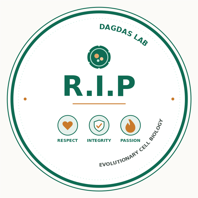 Dagdas Lab R.I.P crest — Respect, Integrity, Passion